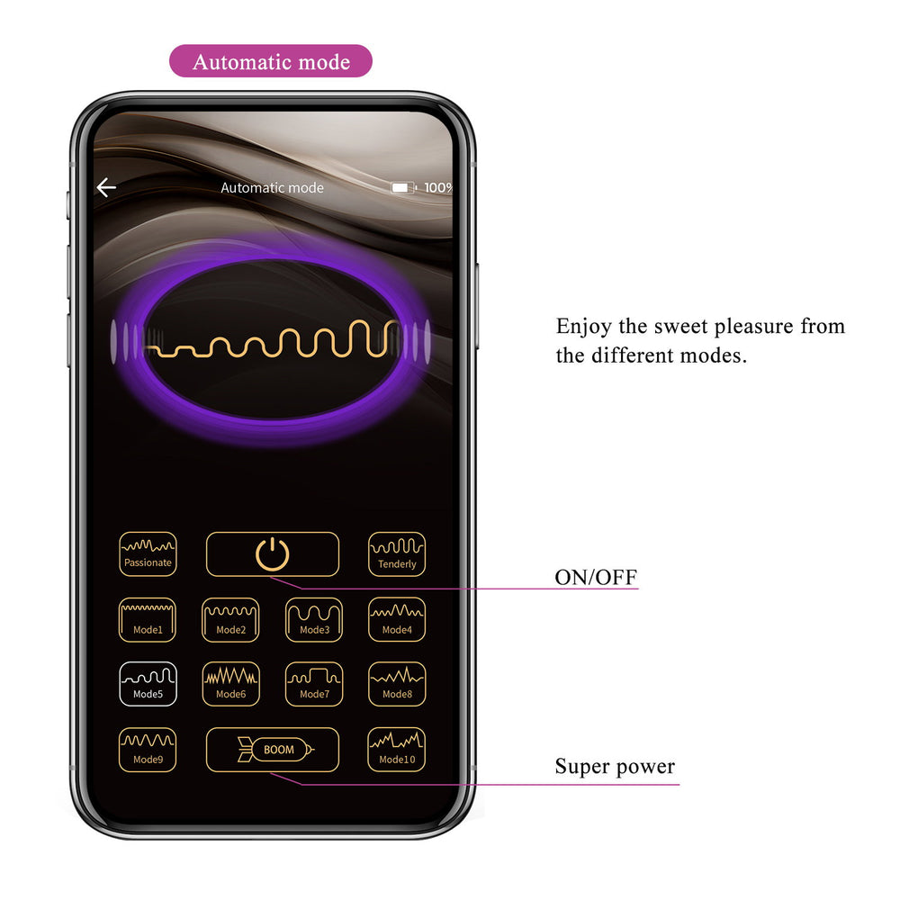 9: PL - Franz - Tragbarer Vibrator (App-gesteuert) - Burgunderrot