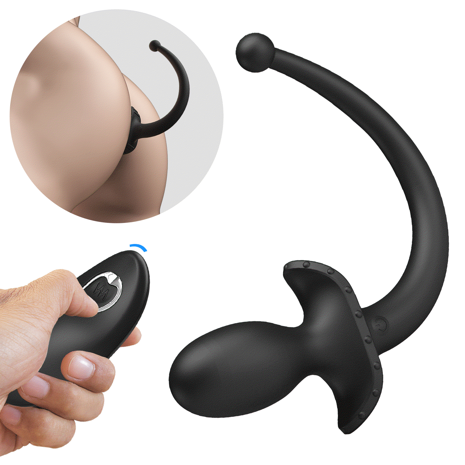 Mr. Play – Super Power – Butt Plug mit Fernbedienung – Schwarz