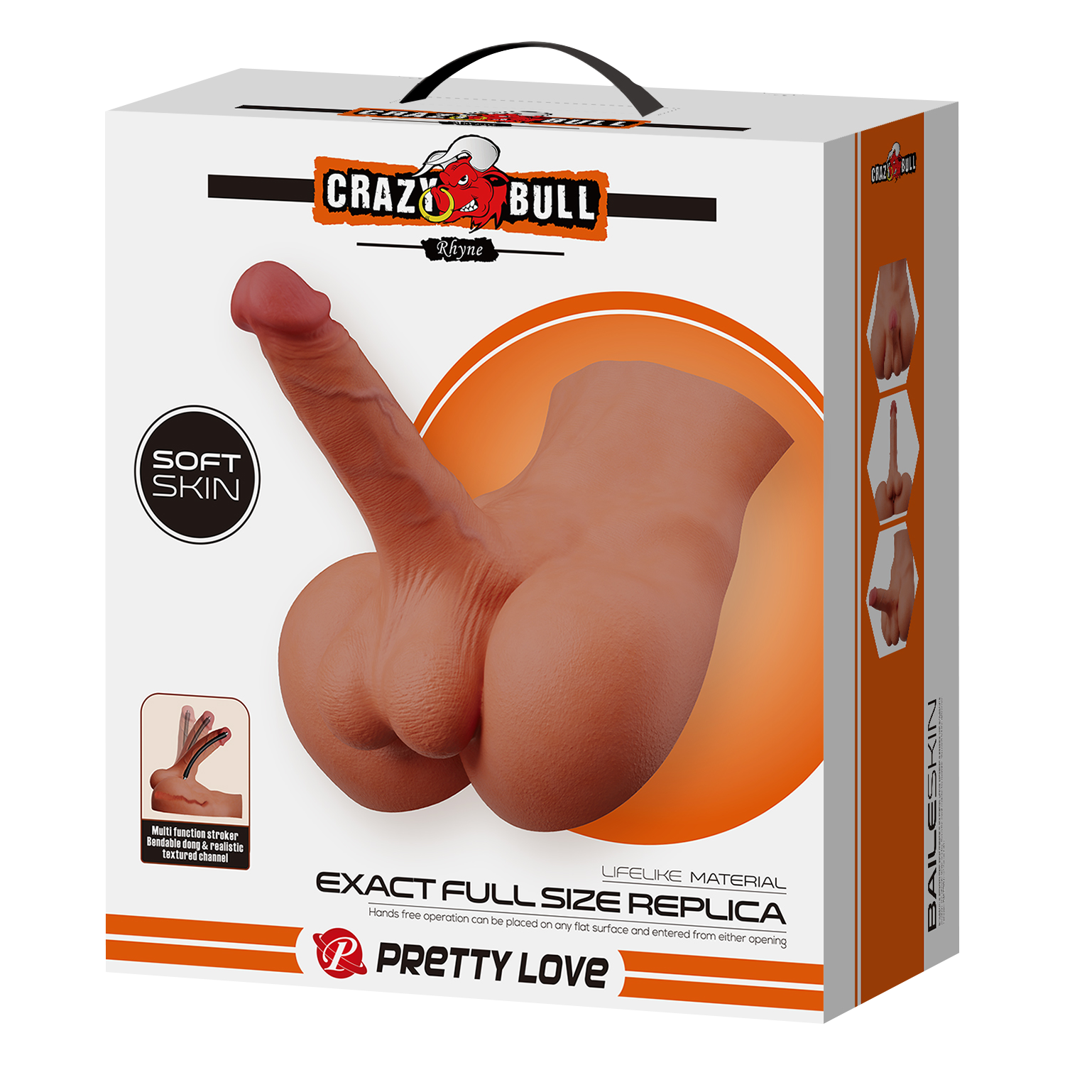 5: Crazy Bull – Rhyne – Masturbator mit biegsamem Dildo – Nude