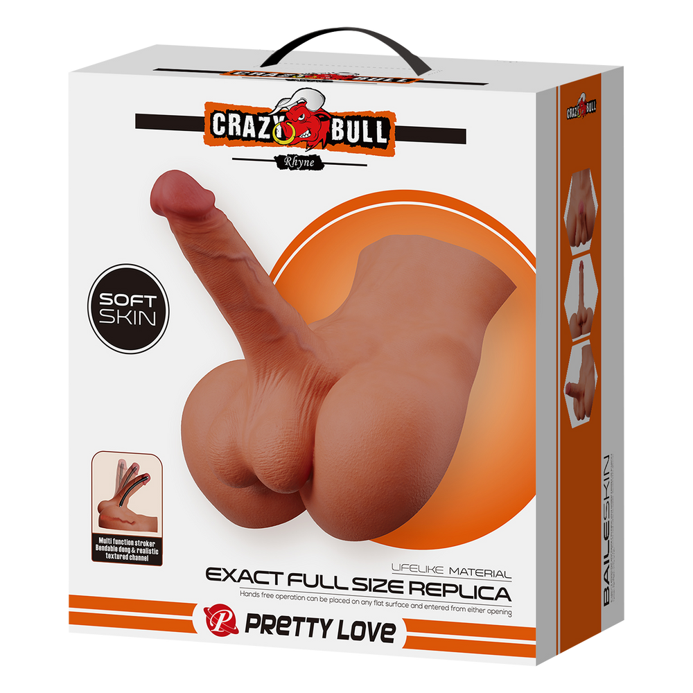 5: Crazy Bull – Rhyne – Masturbator mit biegsamem Dildo – Nude