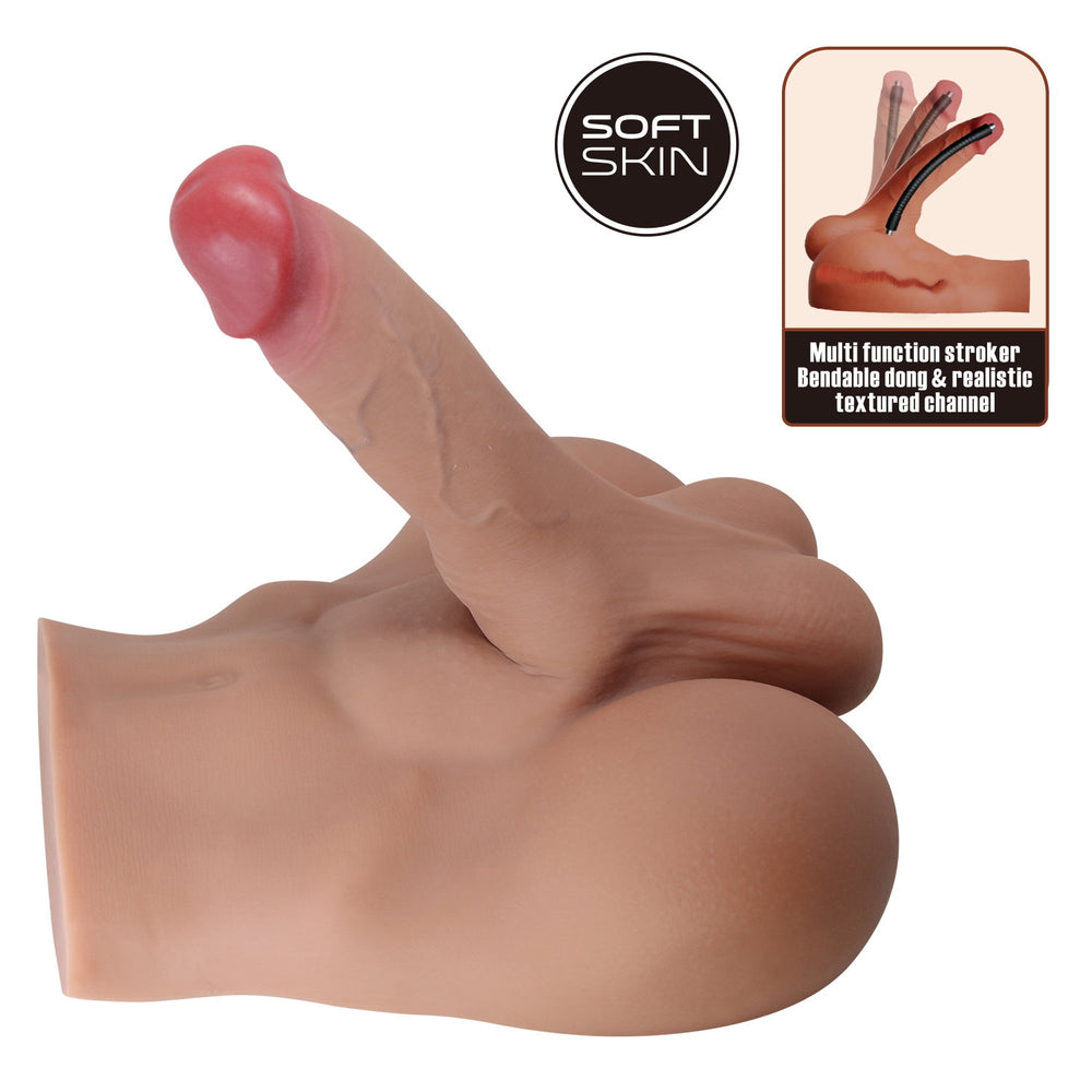 6: Crazy Bull – Rhyne – Masturbator mit biegsamem Dildo – Nude