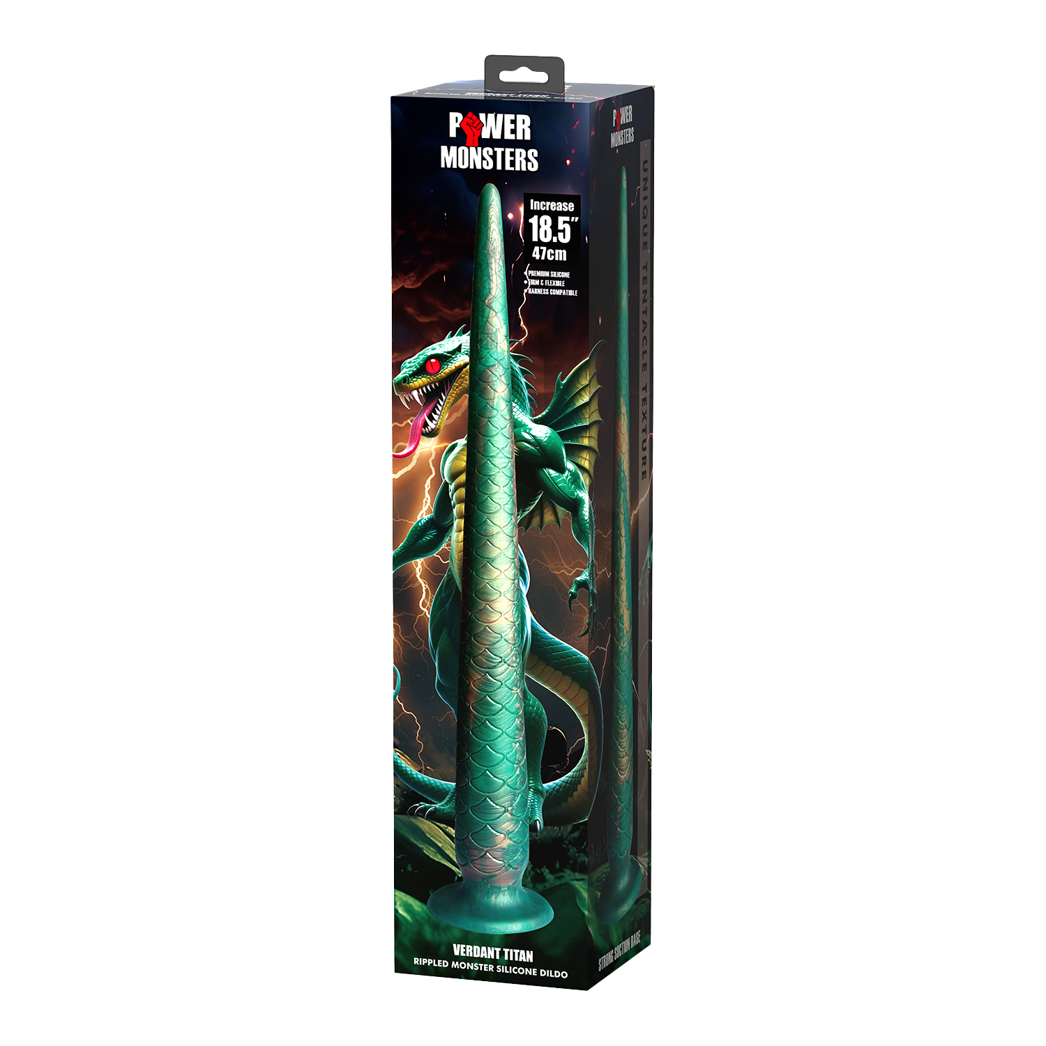 Power Monsters – Verdant Titan – Mythischer Dildoschwanz – Mix Color