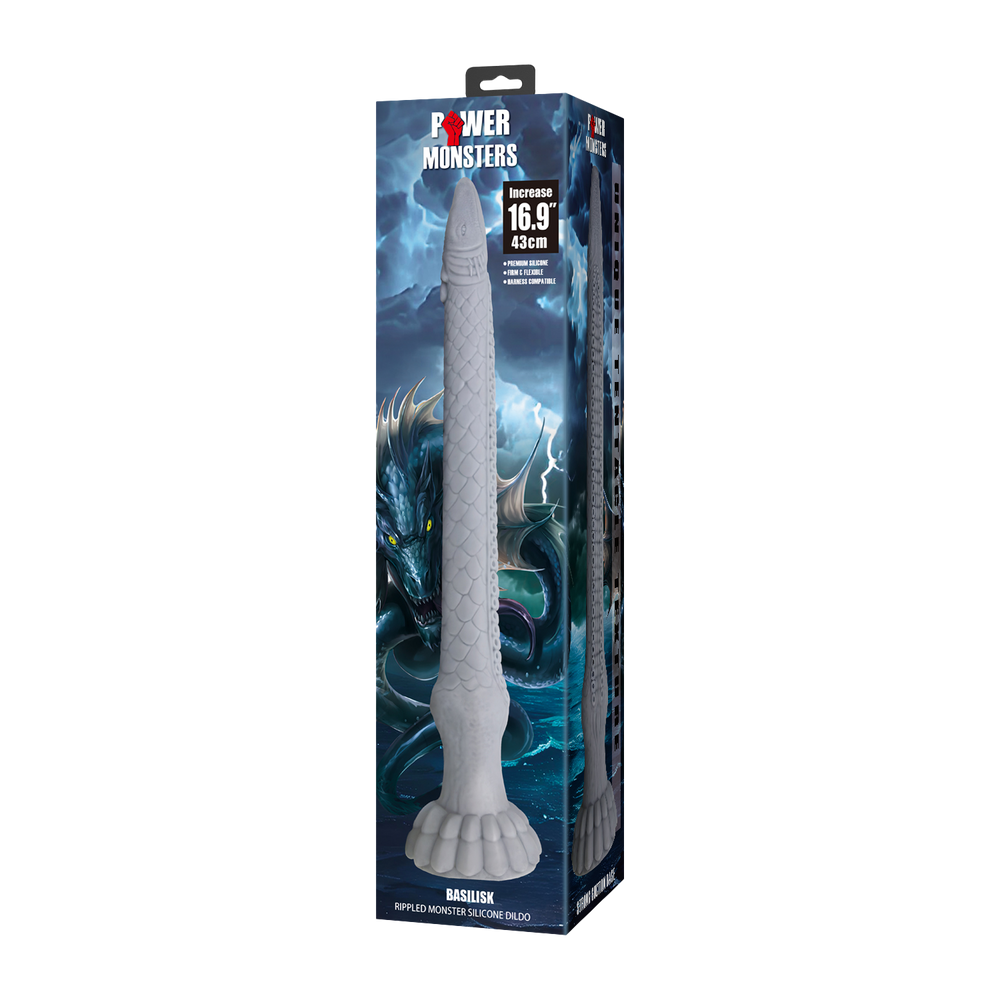 Power Monsters – Basilisk – Konischer Dildo – Mix Color