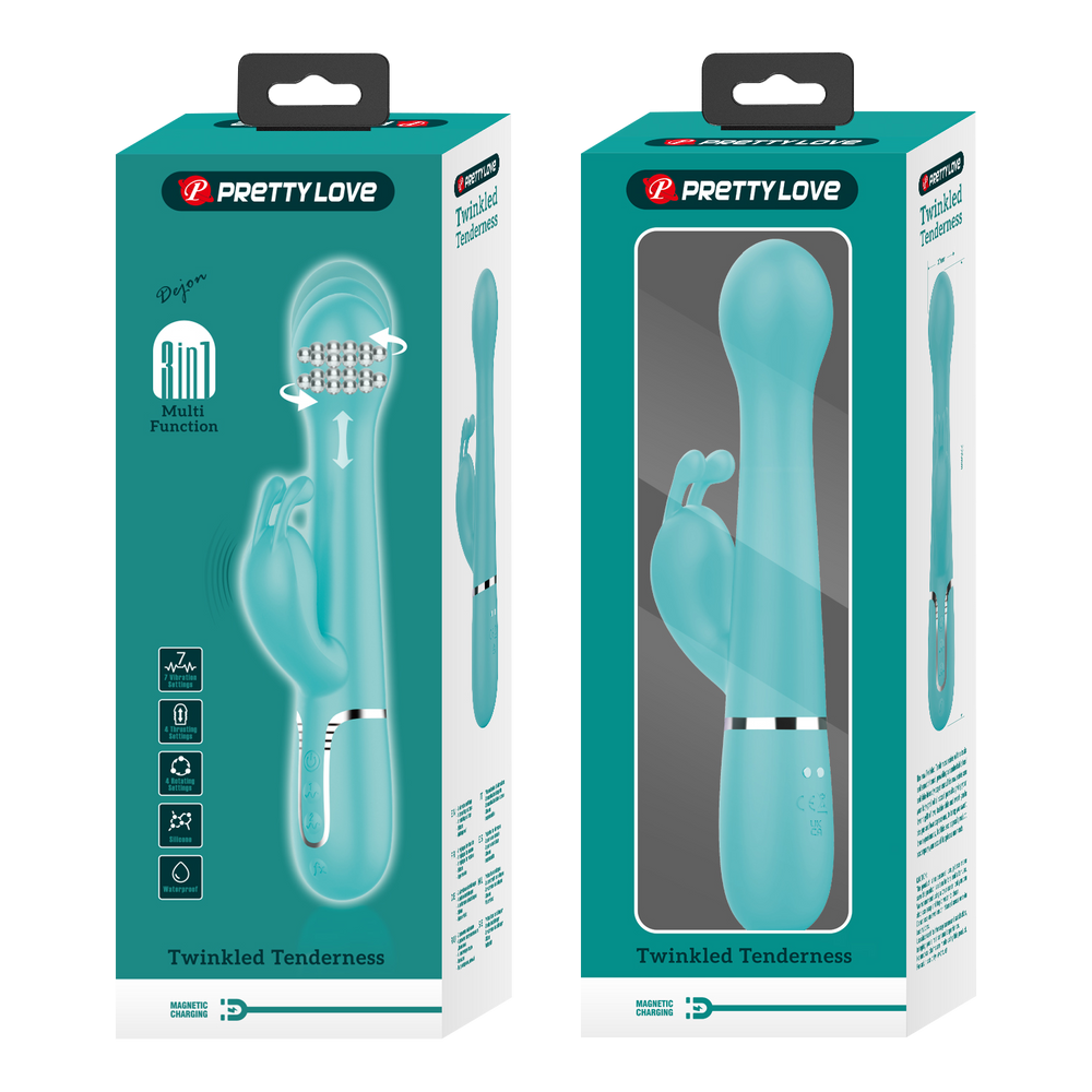 8: PL - Dejon - Rabbit Vibrator - Blau