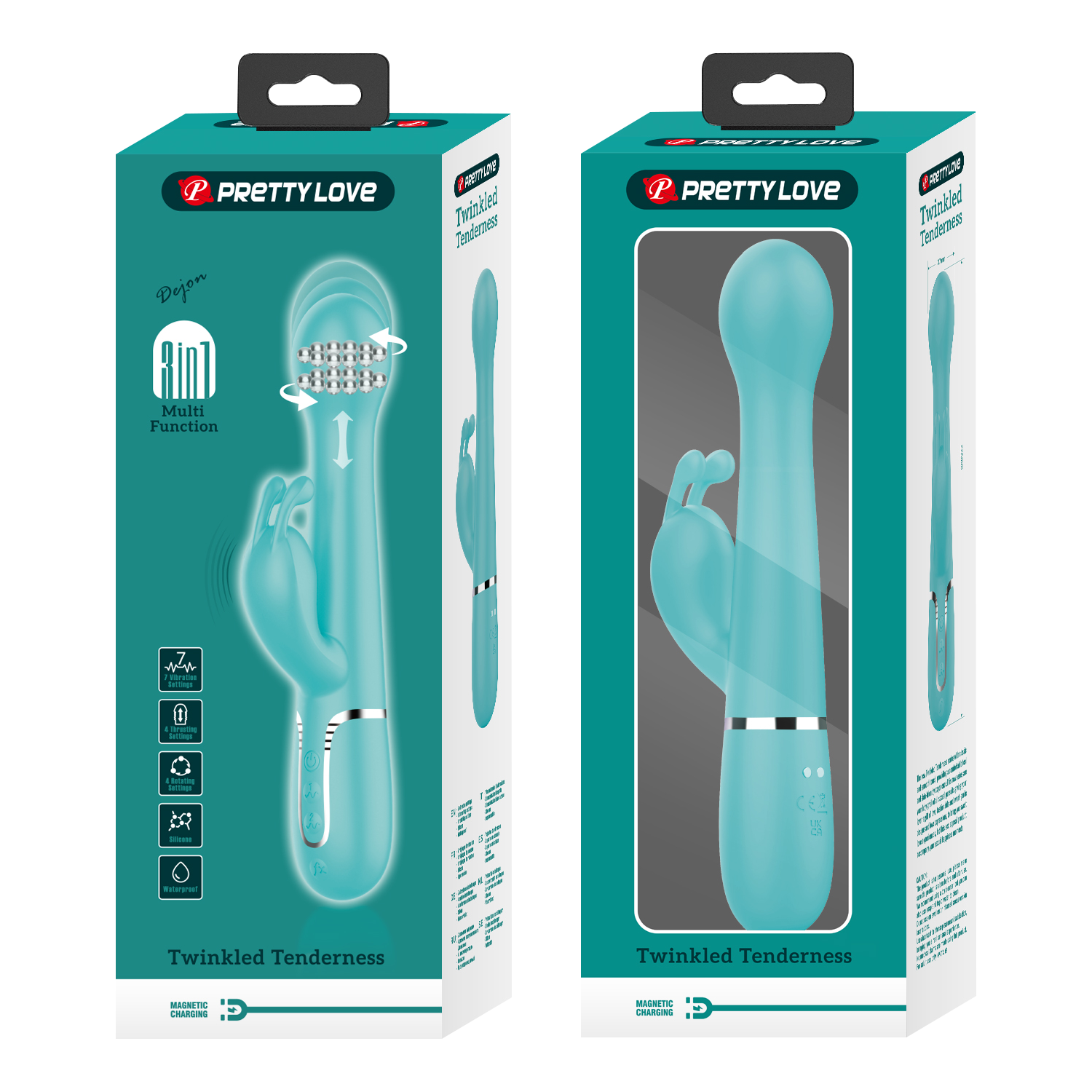 PL - Dejon - Rabbit Vibrator - Blau