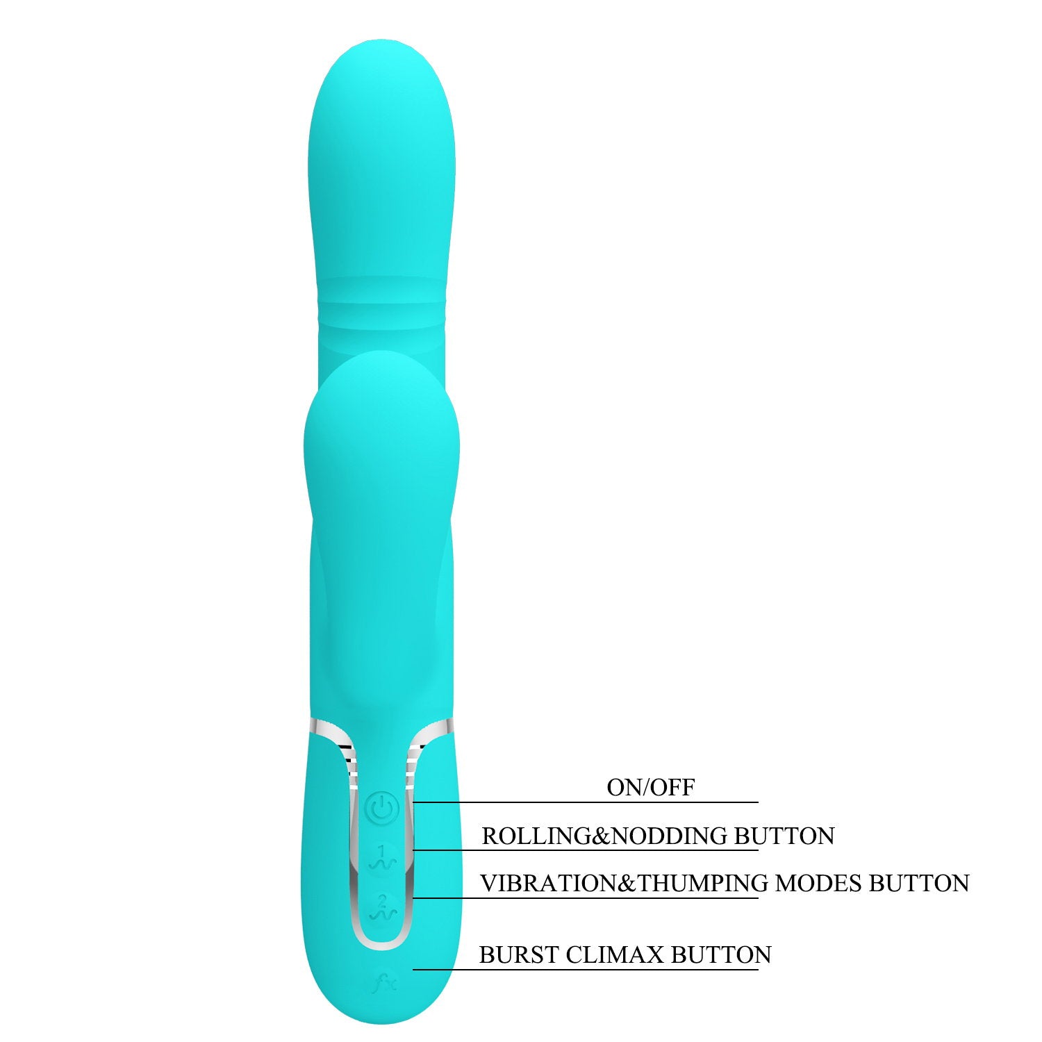 10: PL - Maviana - Rabbit Vibrator - Blau