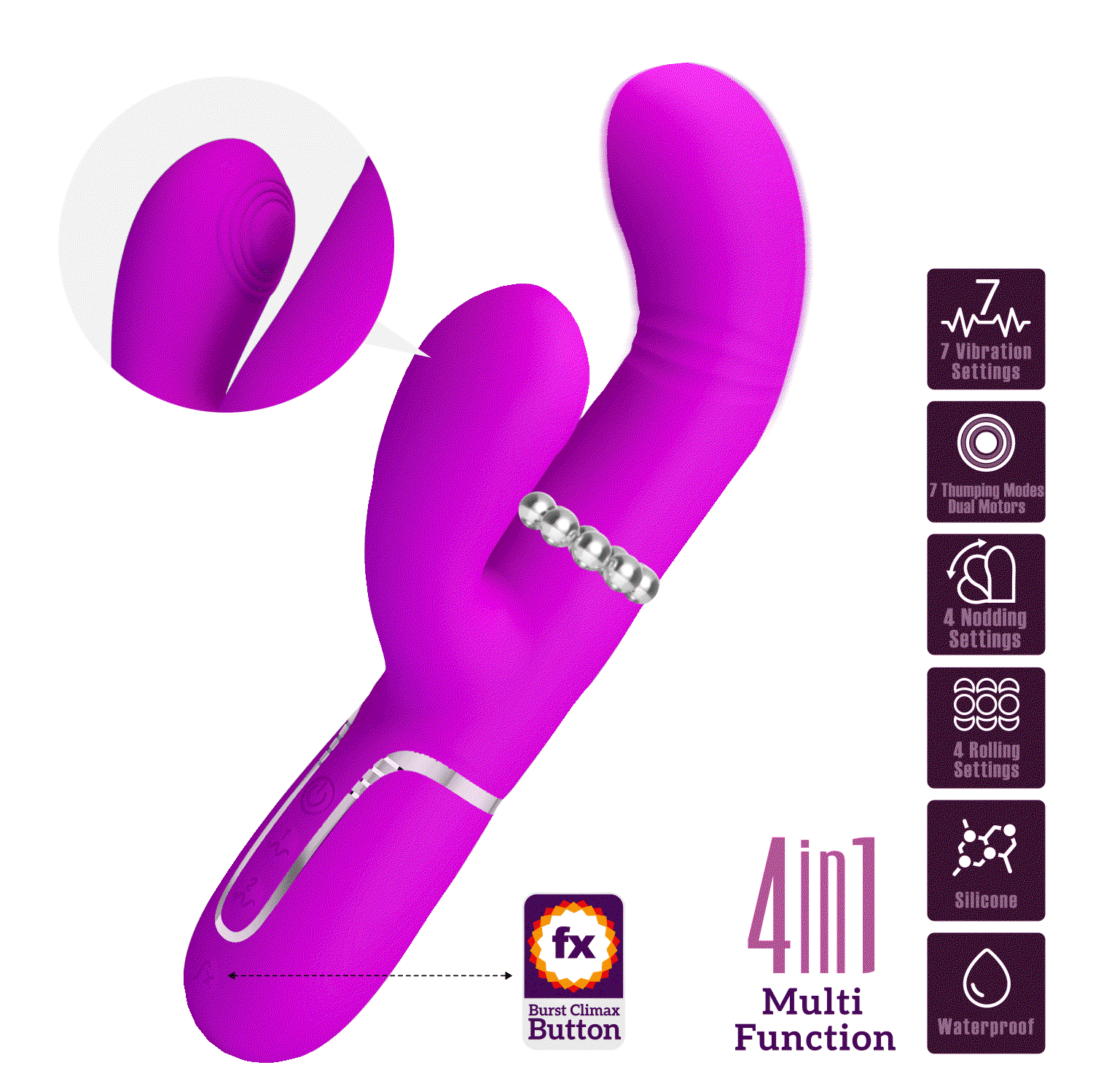 PL - Maviana - Rabbit Vibrator - Lila
