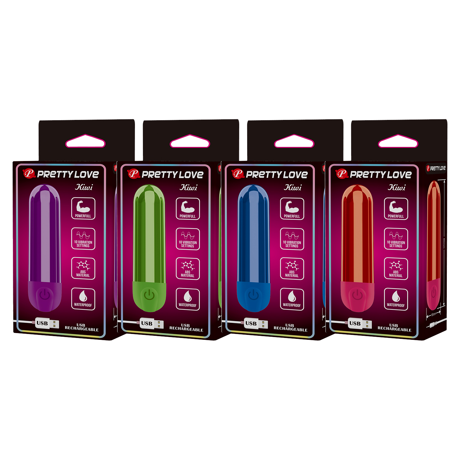 PL – Mini-Bullet-Display – 32 Stück – verschiedene Farben