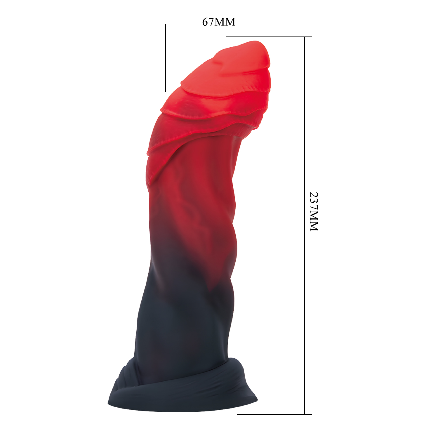 6: Power Monsters – Infernal Goliath – Rippled Monster Dildo – 25 cm – Mix Color