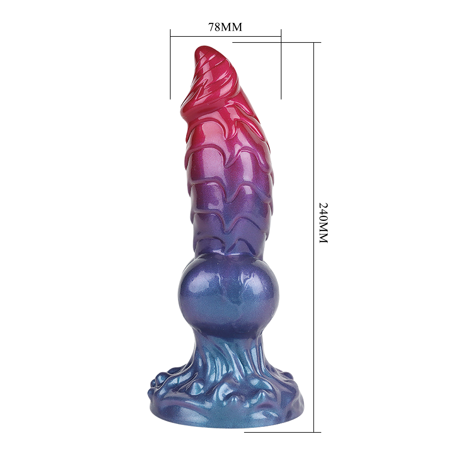 Power Monsters – Eldritch Sentinel – Rippled Monster Dildo – 24 cm – Mix Color