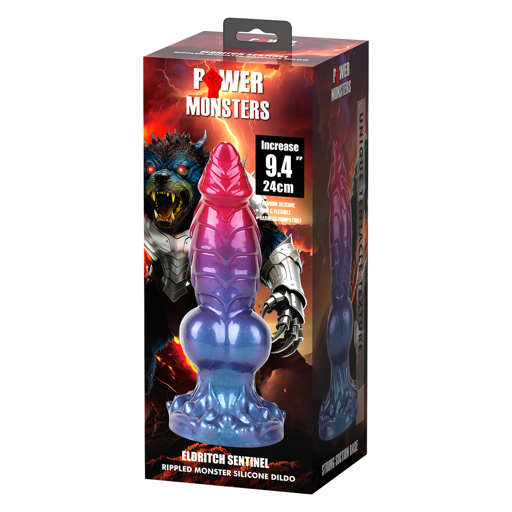 Power Monsters – Eldritch Sentinel – Rippled Monster Dildo – 24 cm – Mix Color