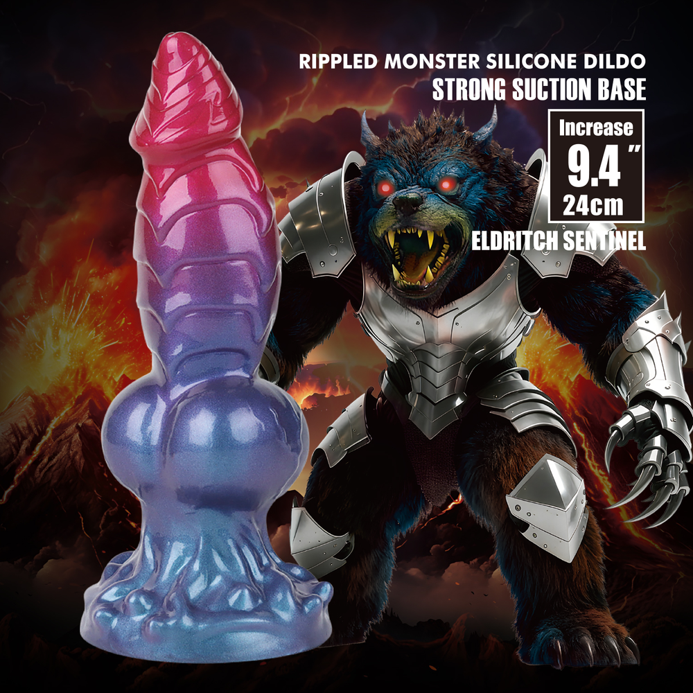 Power Monsters – Eldritch Sentinel – Rippled Monster Dildo – 24 cm – Mix Color