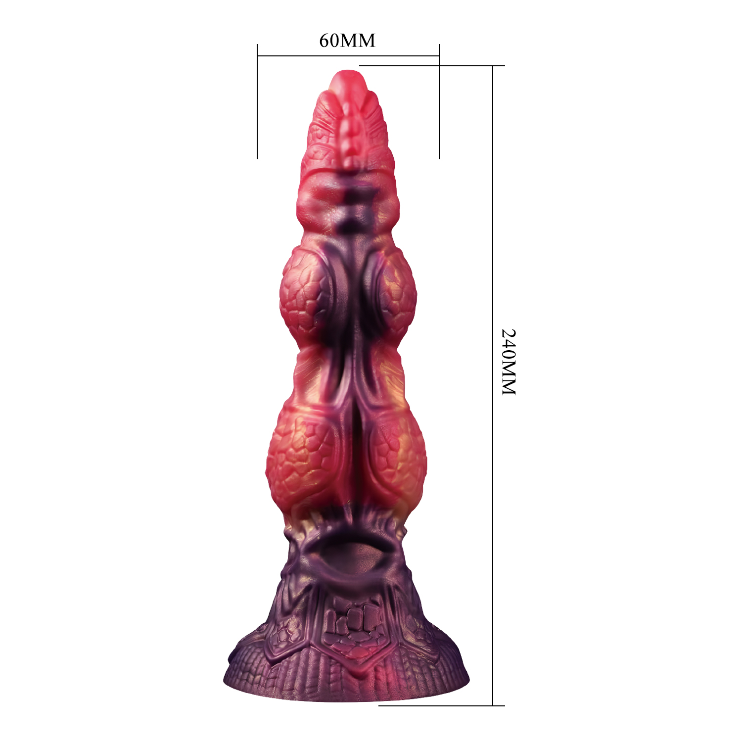 Power Monsters – Savage BeastLord – Rippled Monster Dildo – 24 cm – Mix Color