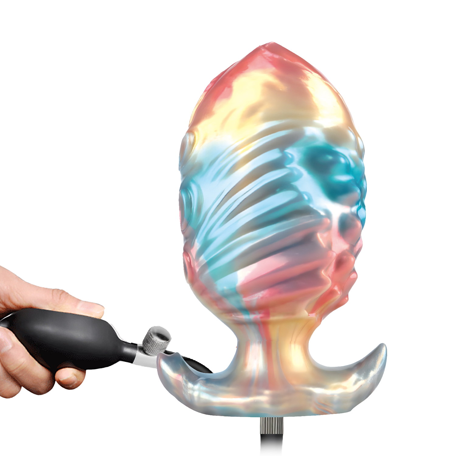 6: Power Monsters – Ebon Leviathan – Aufblasbarer Analplug – 18 cm – Mix Color
