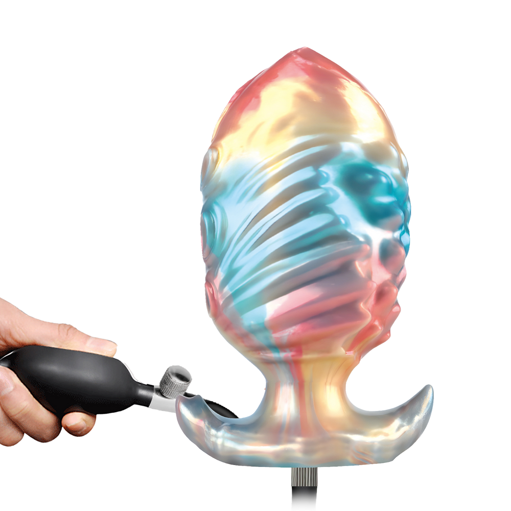 6: Power Monsters – Ebon Leviathan – Aufblasbarer Analplug – 18 cm – Mix Color