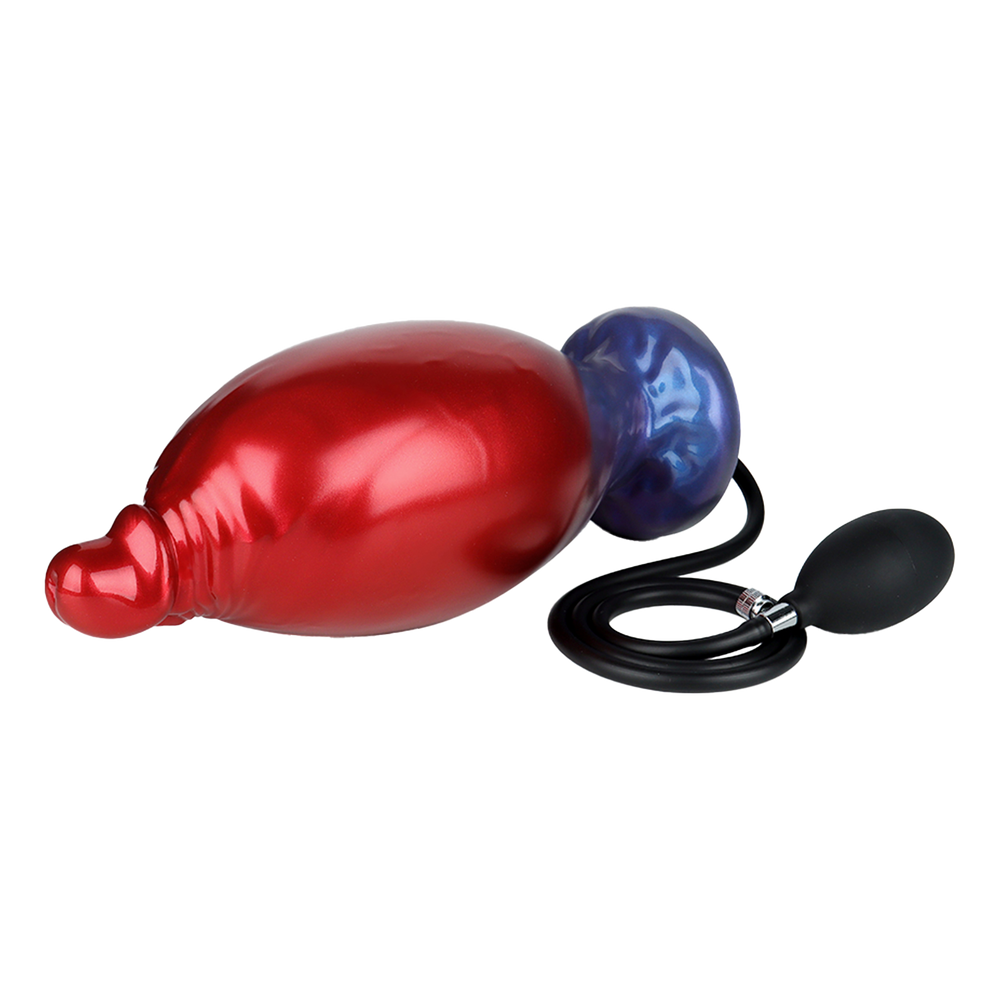 Power Monsters – Shadow Behemoth – Aufblasbarer Monster-Dildo mit Wellenstruktur – 22 cm – Mix Color