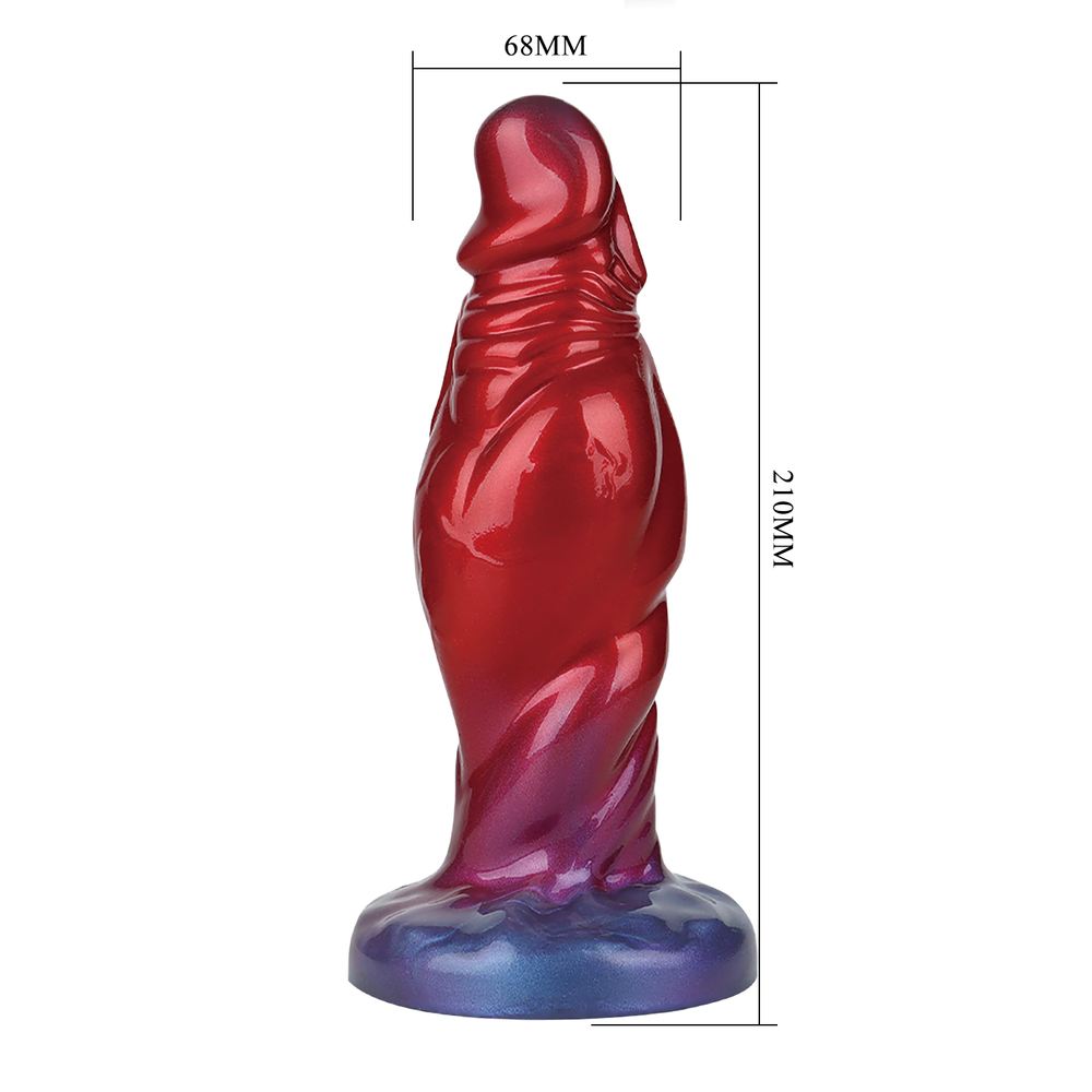 Power Monsters – Shadow Behemoth – Aufblasbarer Monster-Dildo mit Wellenstruktur – 22 cm – Mix Color