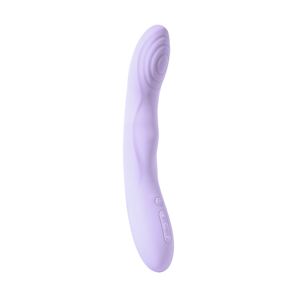 SVAKOM – Selena – Vibrator mit Wärmefunktion und Stoßbewegung, steuerbar per App – Pastell-Lila