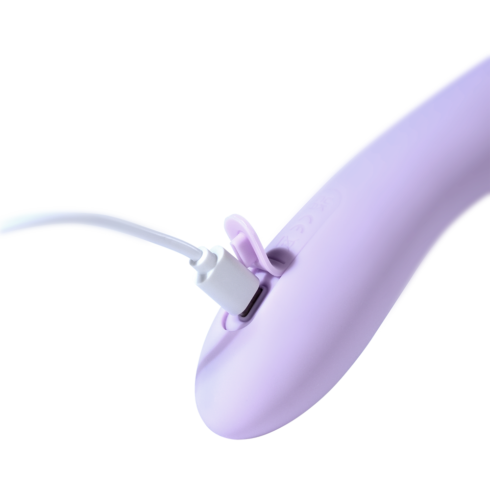 SVAKOM – Selena – Vibrator mit Wärmefunktion und Stoßbewegung, steuerbar per App – Pastell-Lila