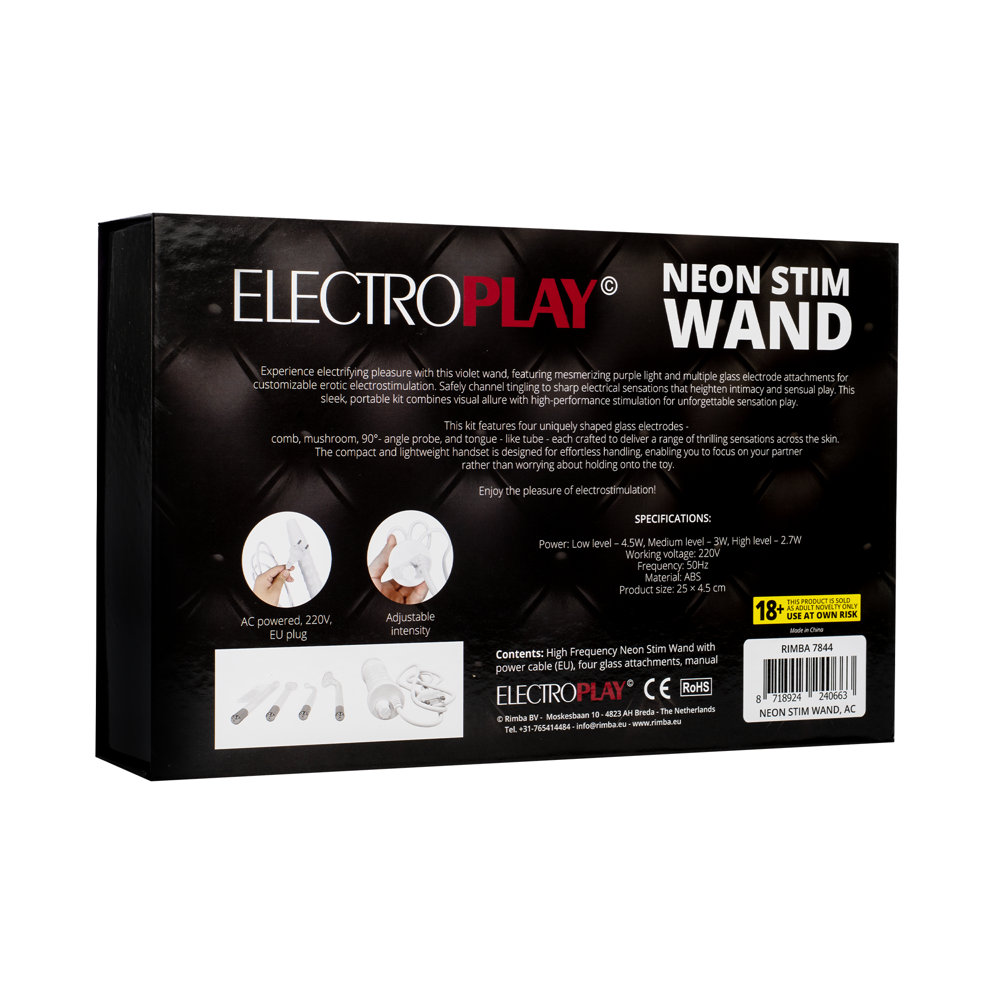 14: Rimba Bondage Play – Neon Stim Wand – 220 Volt EU