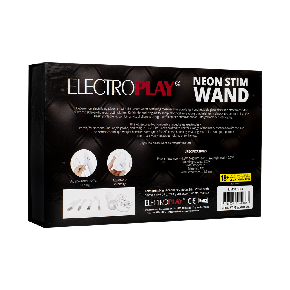 14: Rimba Bondage Play – Neon Stim Wand – 220 Volt EU