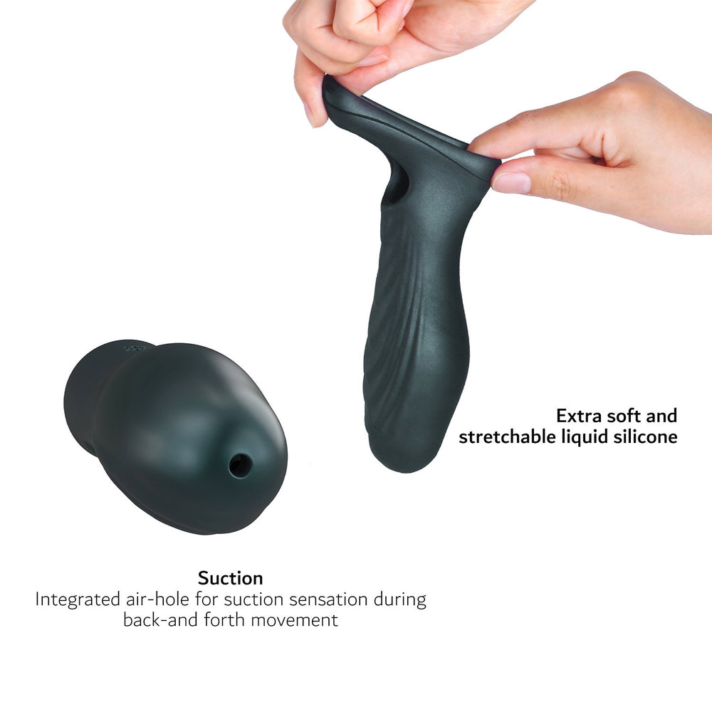 6: MANWAN – Ryzer Max – Penisverlängerer und weiche Masturbationshülle – Pine Grey