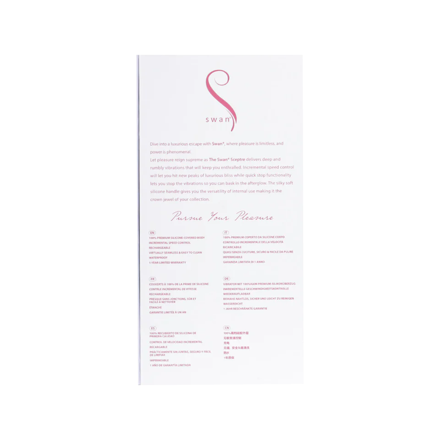 Swan – Sceptre - Dual-Use-Stabmassagegerät – Pink