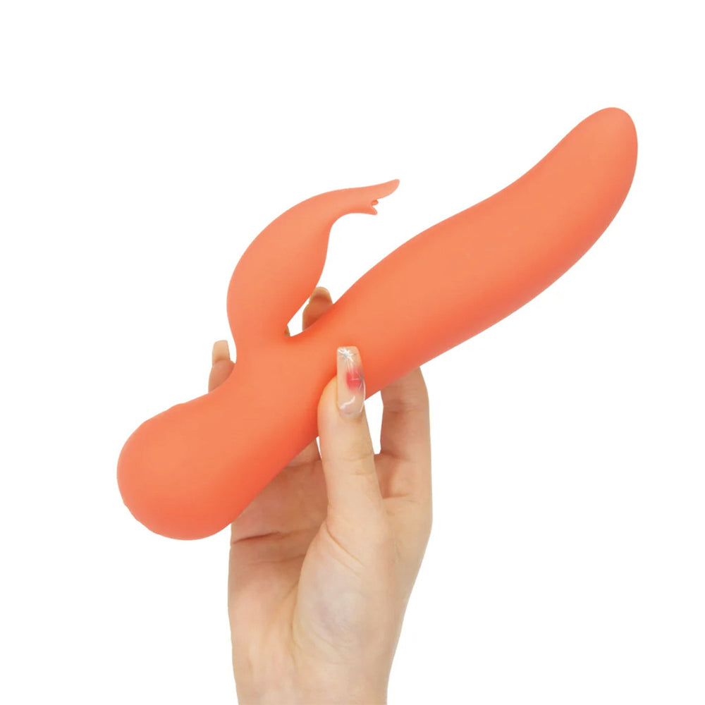 Swan – Blossom – Dual Action Rabbit Vibrator – Coral