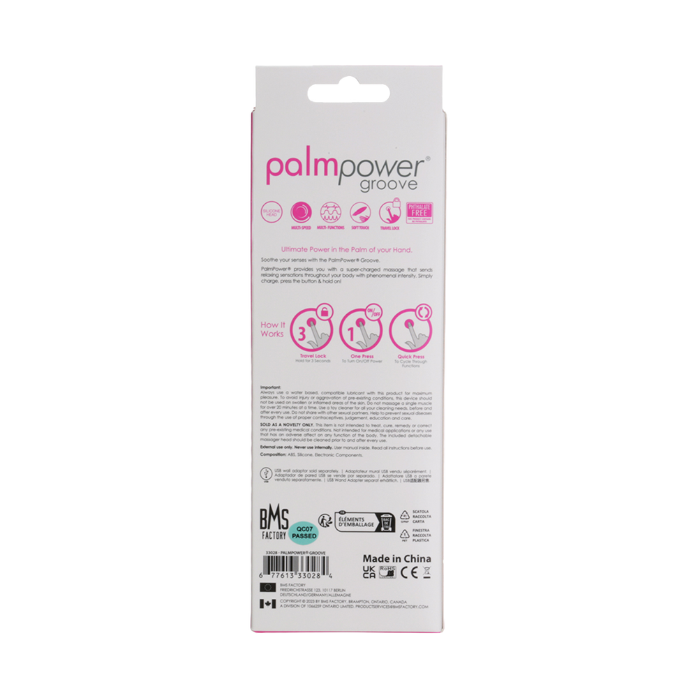 7: PalmPower - Groove - Mini Wand Massager - Pink