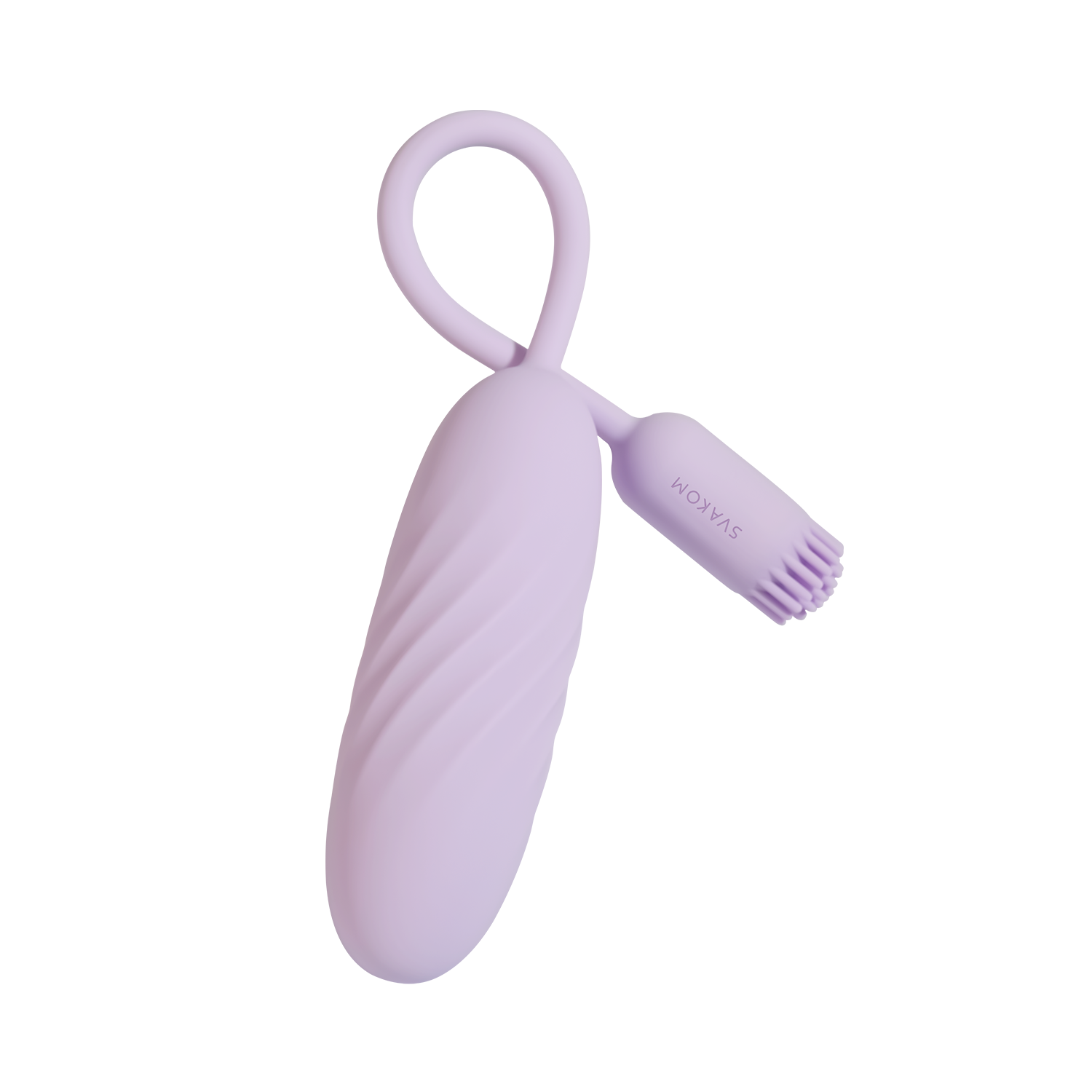 2: SVAKOM – Plume – Flexibler Bullet-Vibrator mit Bürstenbesatz – Pastell-Lila