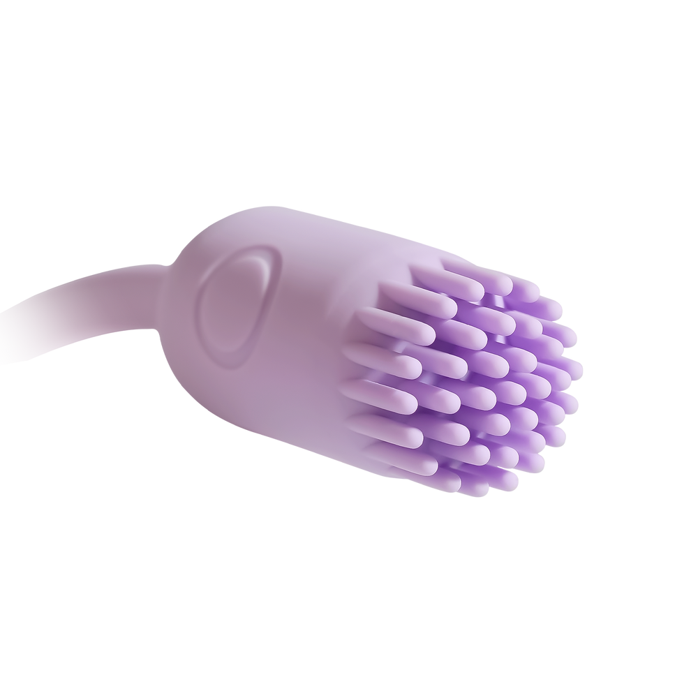 5: SVAKOM – Plume – Flexibler Bullet-Vibrator mit Bürstenbesatz – Pastell-Lila
