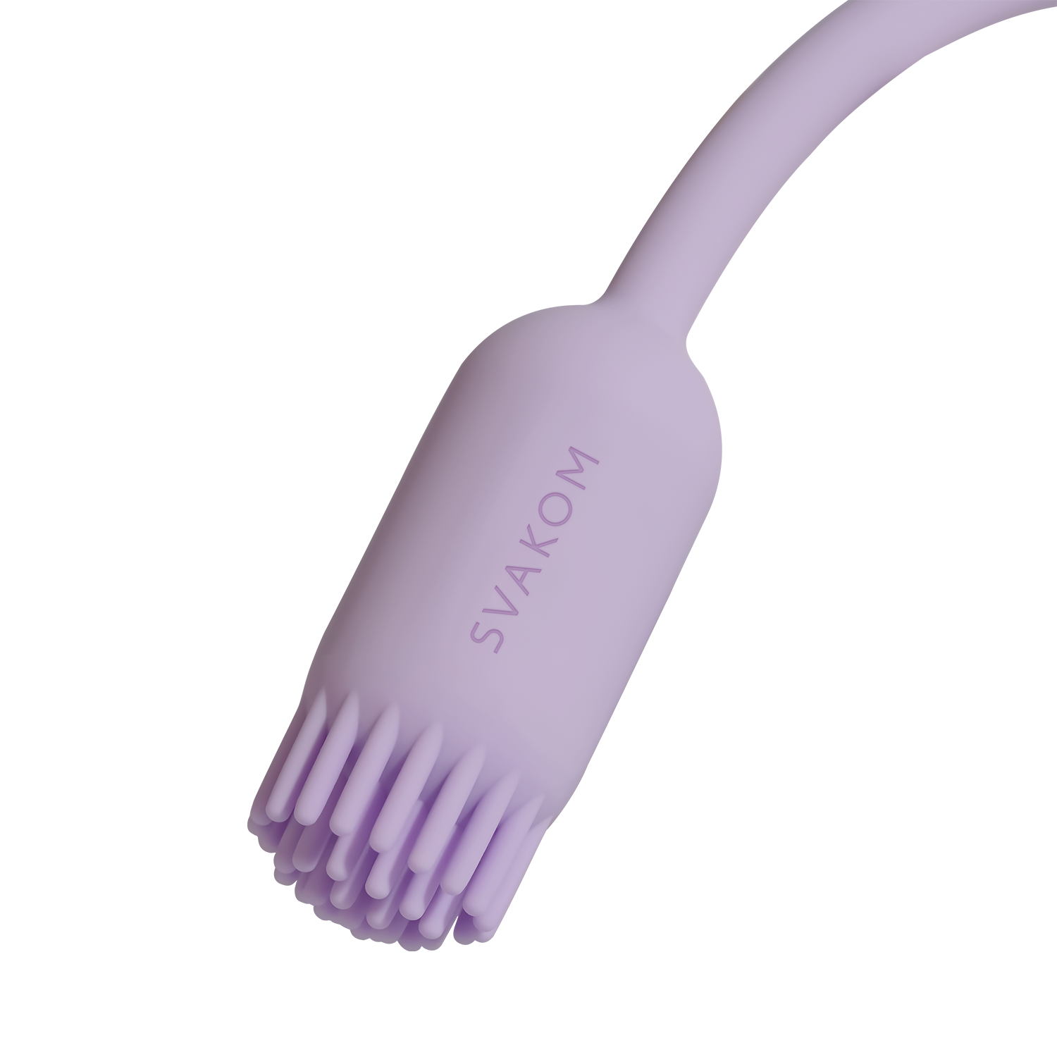 6: SVAKOM – Plume – Flexibler Bullet-Vibrator mit Bürstenbesatz – Pastell-Lila