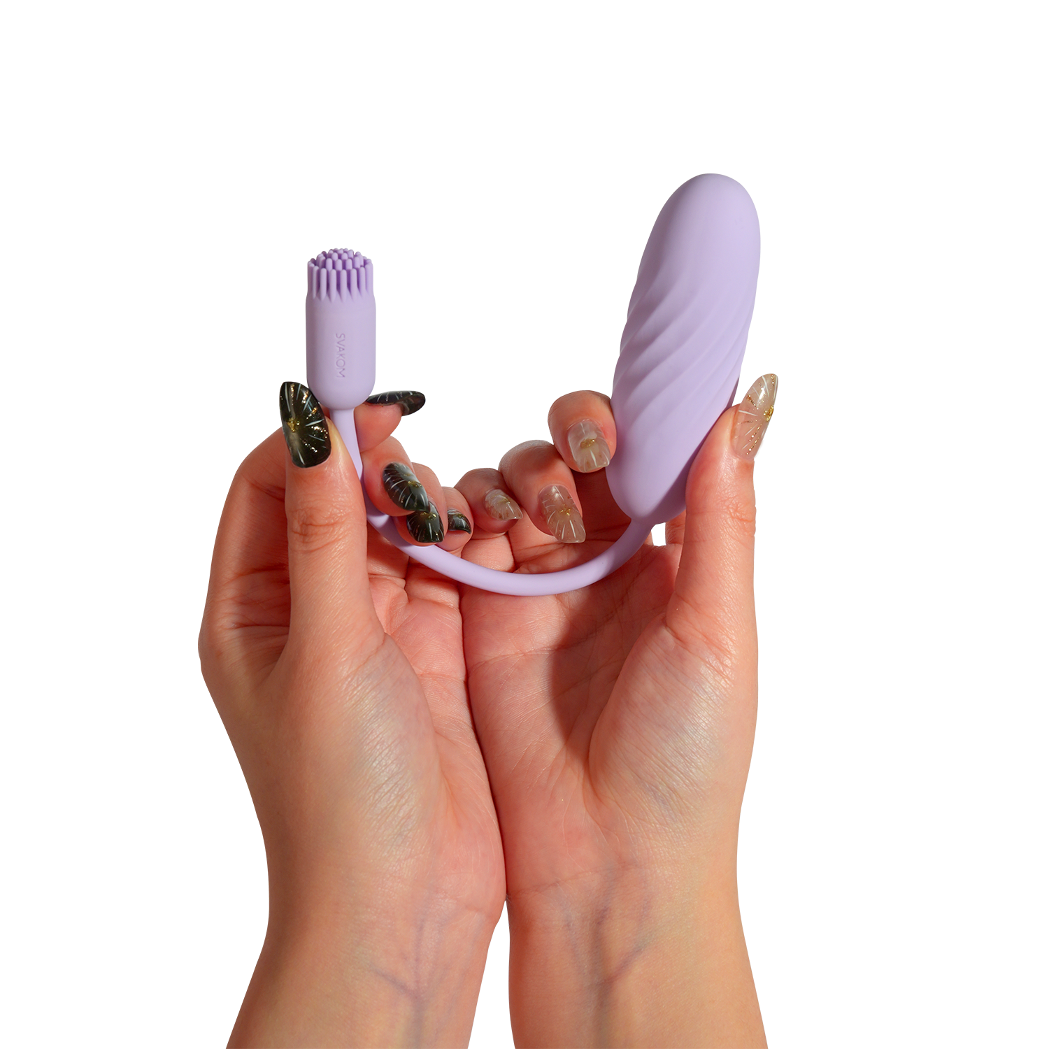 8: SVAKOM – Plume – Flexibler Bullet-Vibrator mit Bürstenbesatz – Pastell-Lila