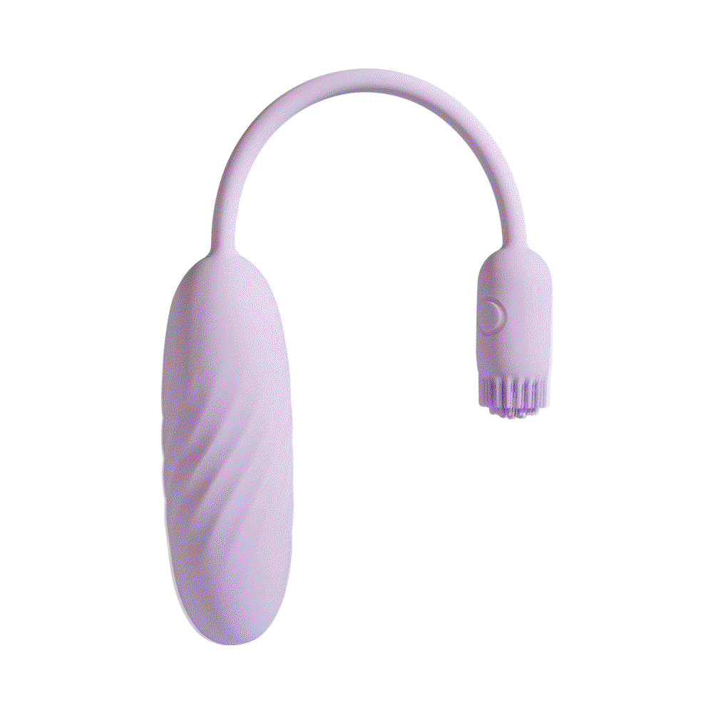 15: SVAKOM – Plume – Flexibler Bullet-Vibrator mit Bürstenbesatz – Pastell-Lila