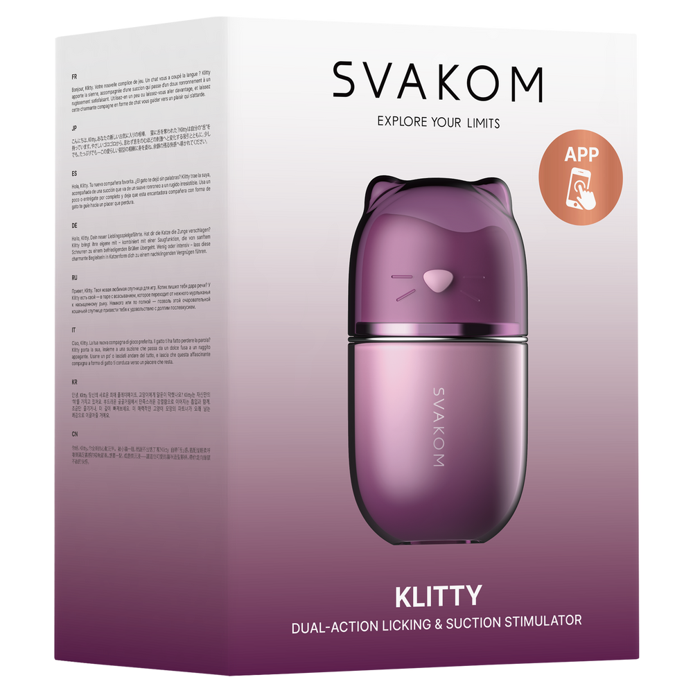 7: SVAKOM – Klitty – Dual-Action-Stimulator zum Lecken und Saugen – Dusty Lavender