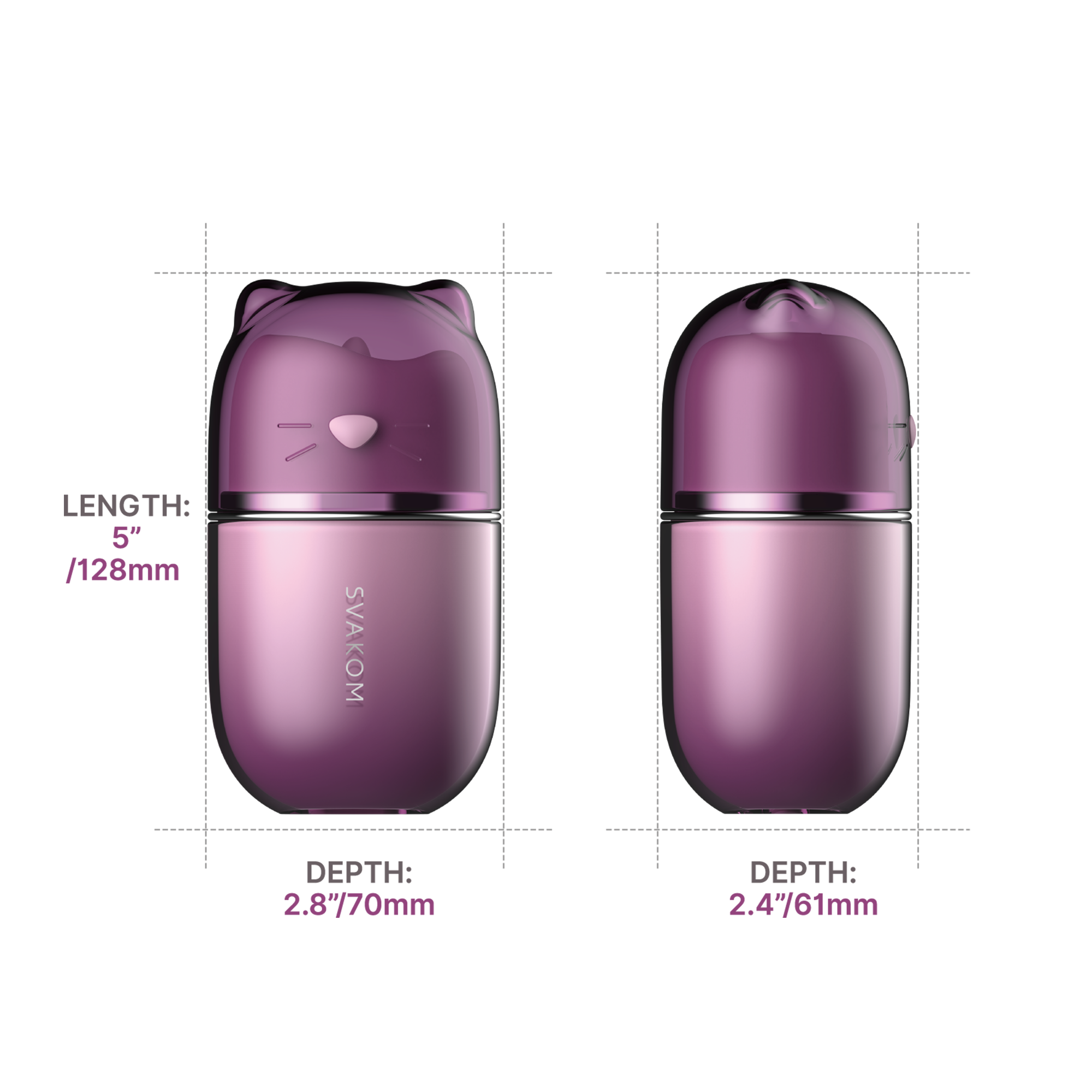SVAKOM – Klitty – Dual-Action-Stimulator zum Lecken und Saugen – Dusty Lavender