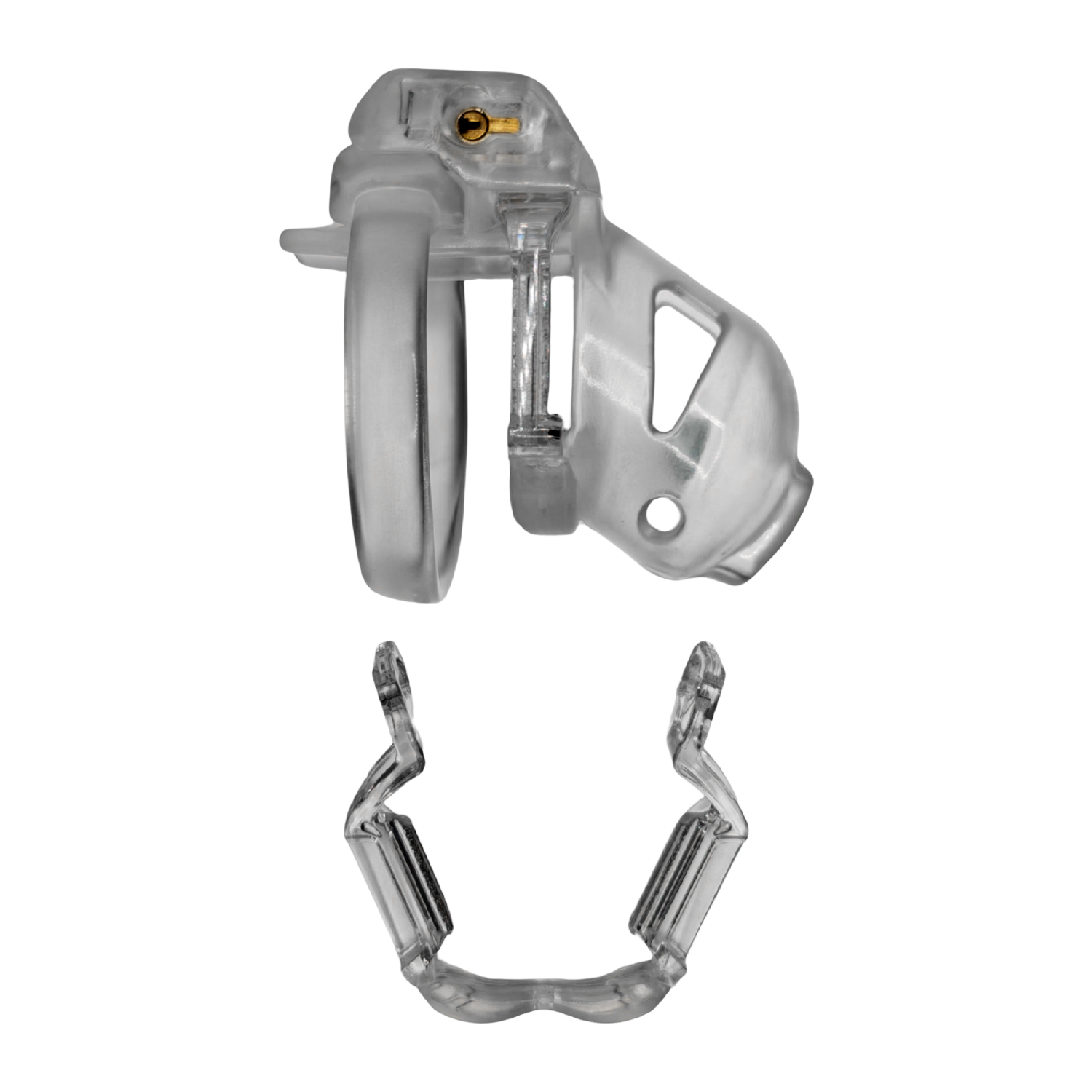 The Vice Mach 2 – Keuschheitskäfig Mini – Transparent