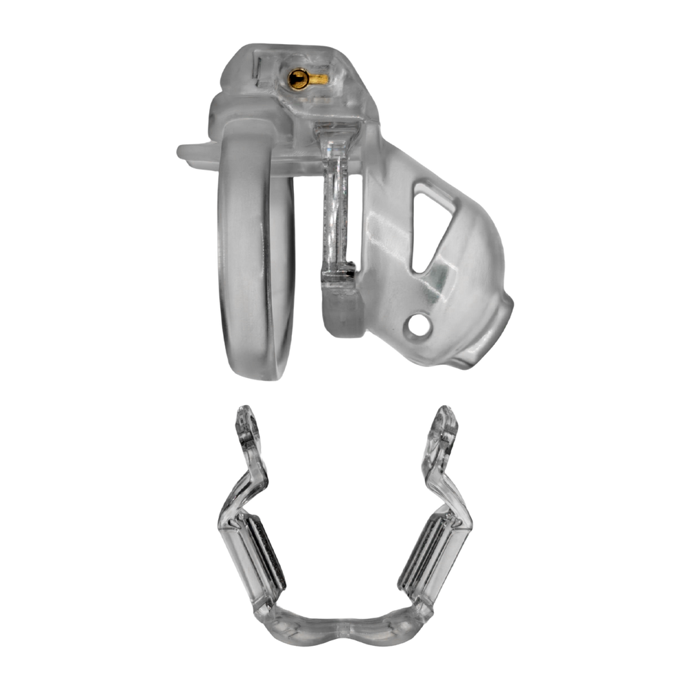 The Vice Mach 2 – Keuschheitskäfig Mini – Transparent