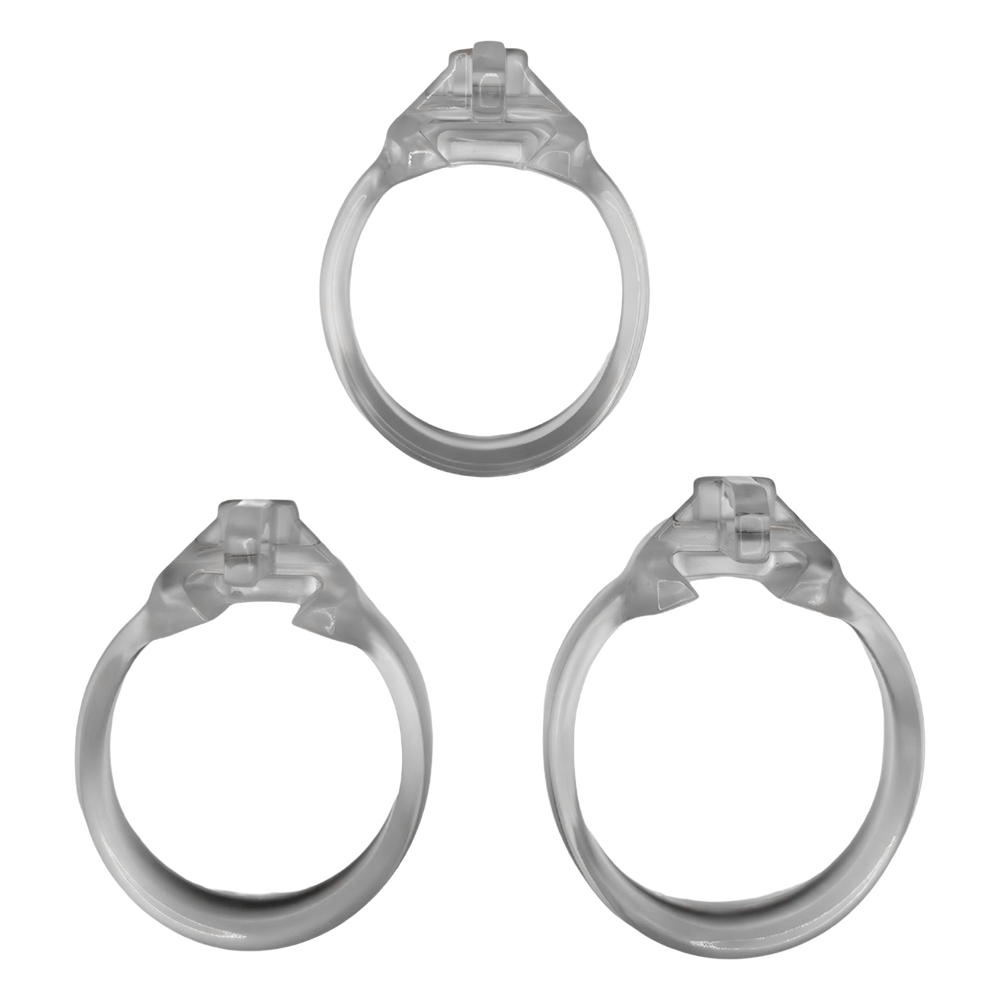 The Vice Mach 2 – Keuschheitskäfig Mini – Transparent