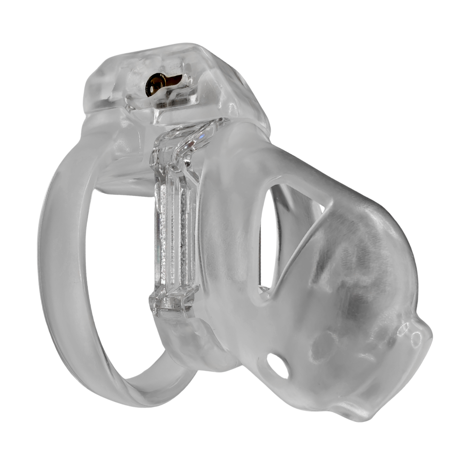 The Vice Mach 2 – Keuschheitskäfig Mini – Transparent