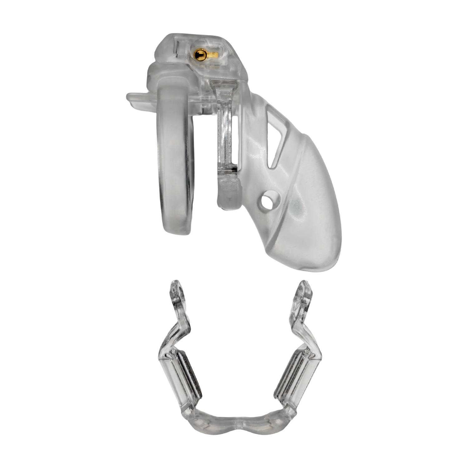 The Vice Mach 2 – Keuschheitskäfig Standard – Transparent