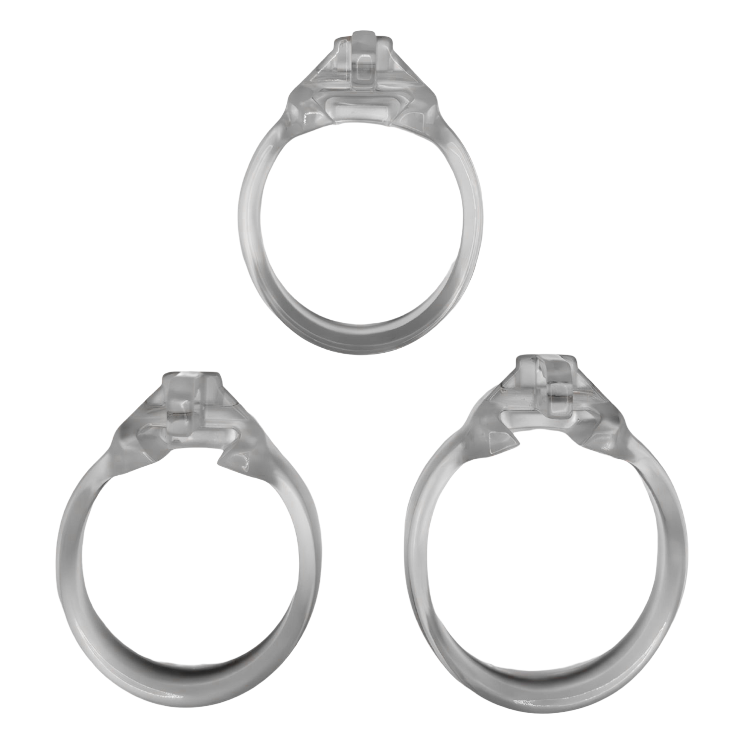The Vice Mach 2 – Keuschheitskäfig Standard – Transparent
