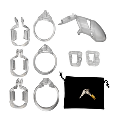The Vice Mach 2 – Keuschheitskäfig Plus – Transparent