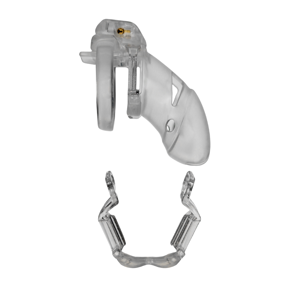 The Vice Mach 2 – Keuschheitskäfig Plus – Transparent