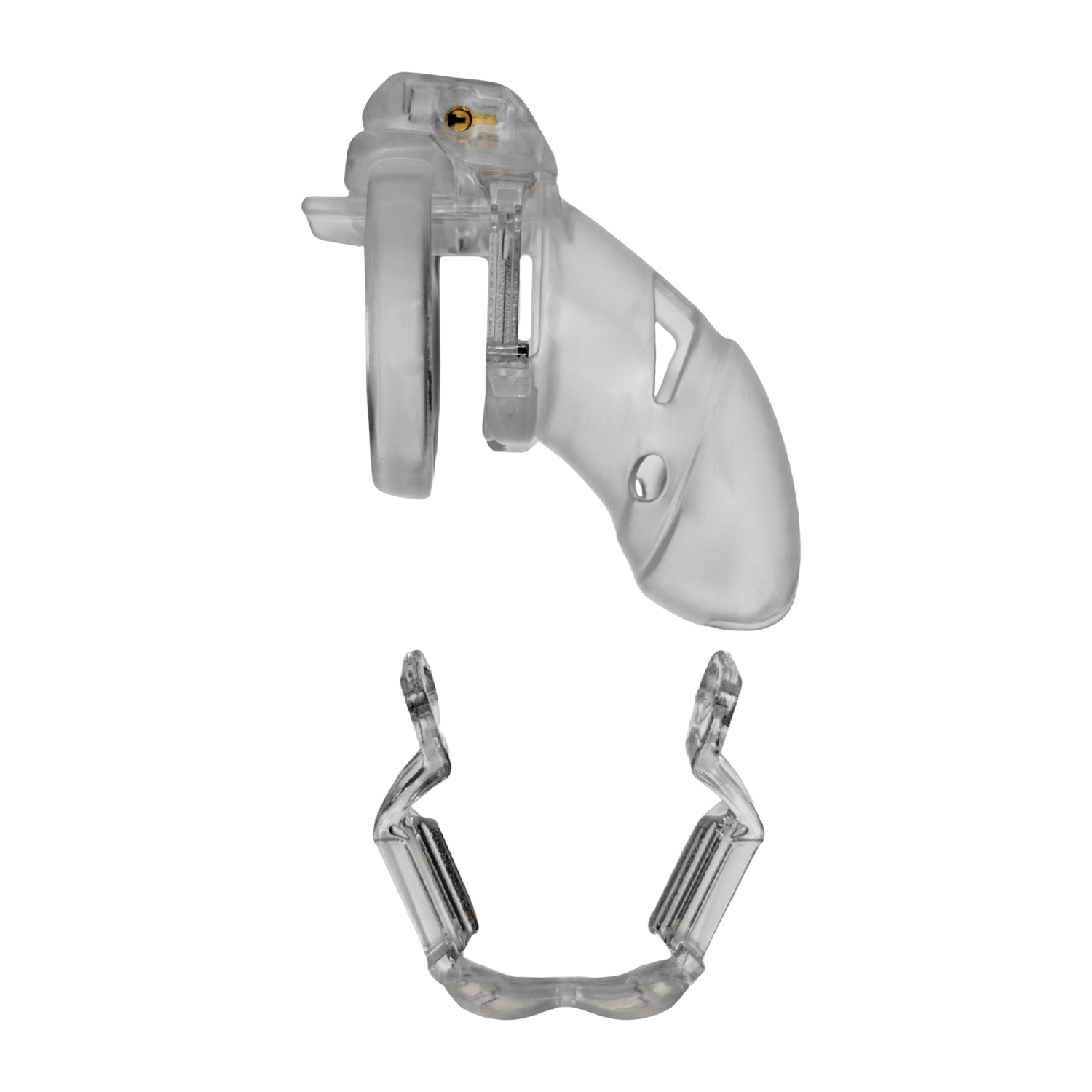 The Vice Mach 2 – Keuschheitskäfig Plus – Transparent