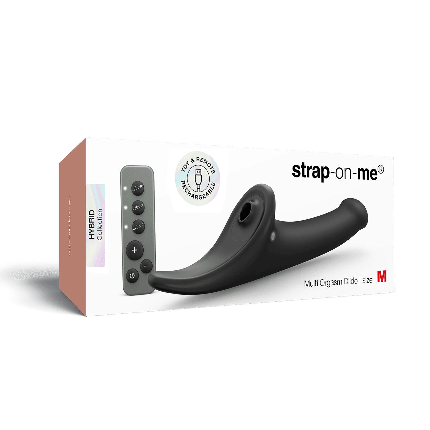 2: Strap-On-Me – Multi-Orgasmus-Dildo – Größe M – Schwarz