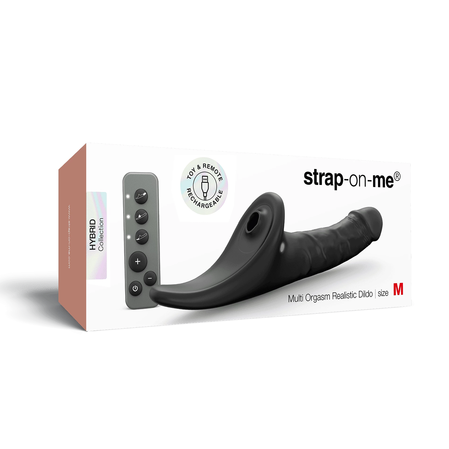 2: Strap-On-Me – Realistischer Multi-Orgasmus-Dildo – Größe M – Schwarz