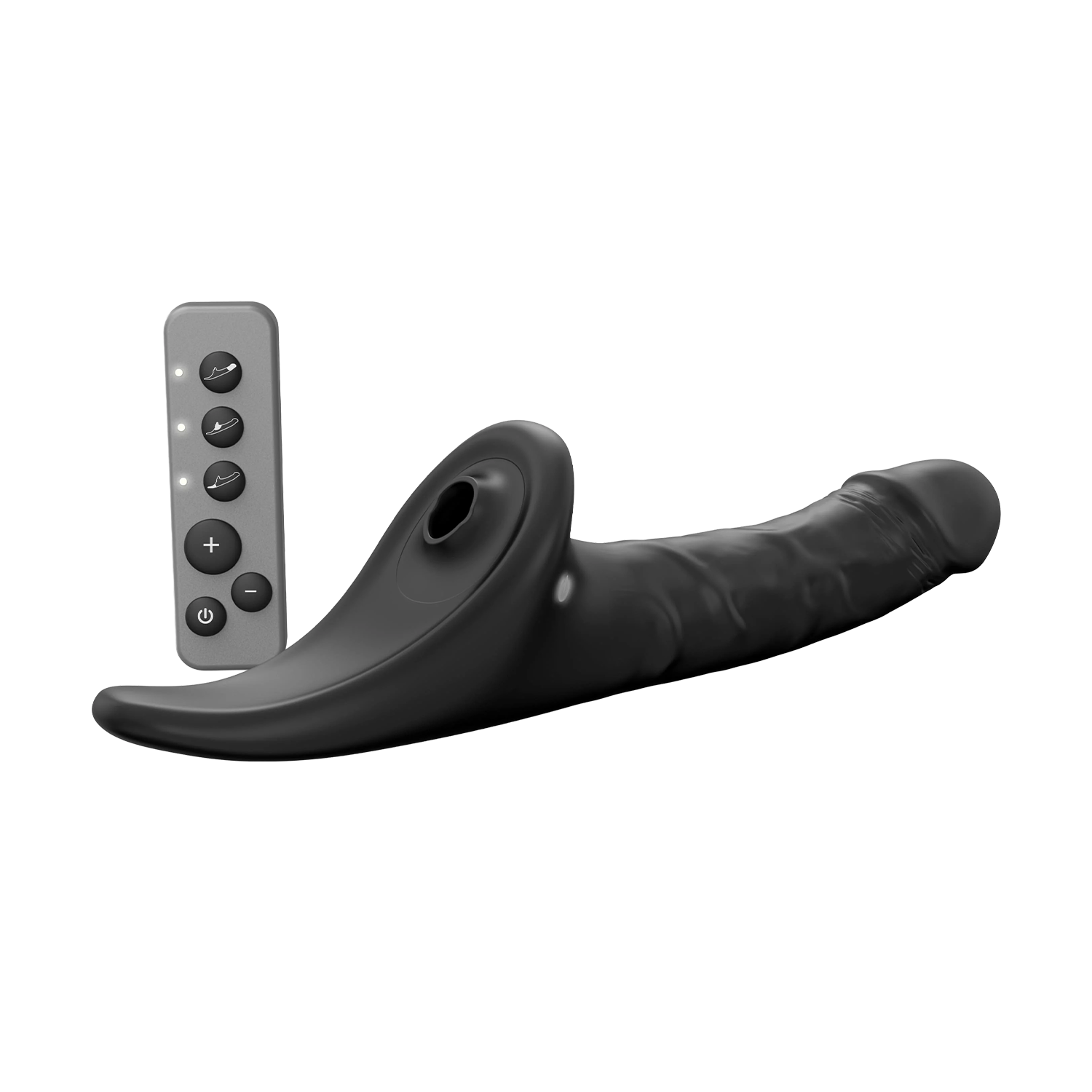 4: Strap-On-Me – Realistischer Multi-Orgasmus-Dildo – Größe M – Schwarz