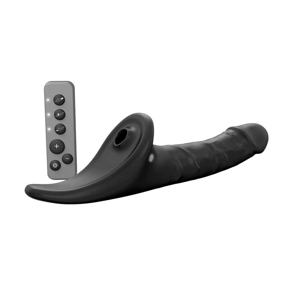 4: Strap-On-Me – Realistischer Multi-Orgasmus-Dildo – Größe M – Schwarz