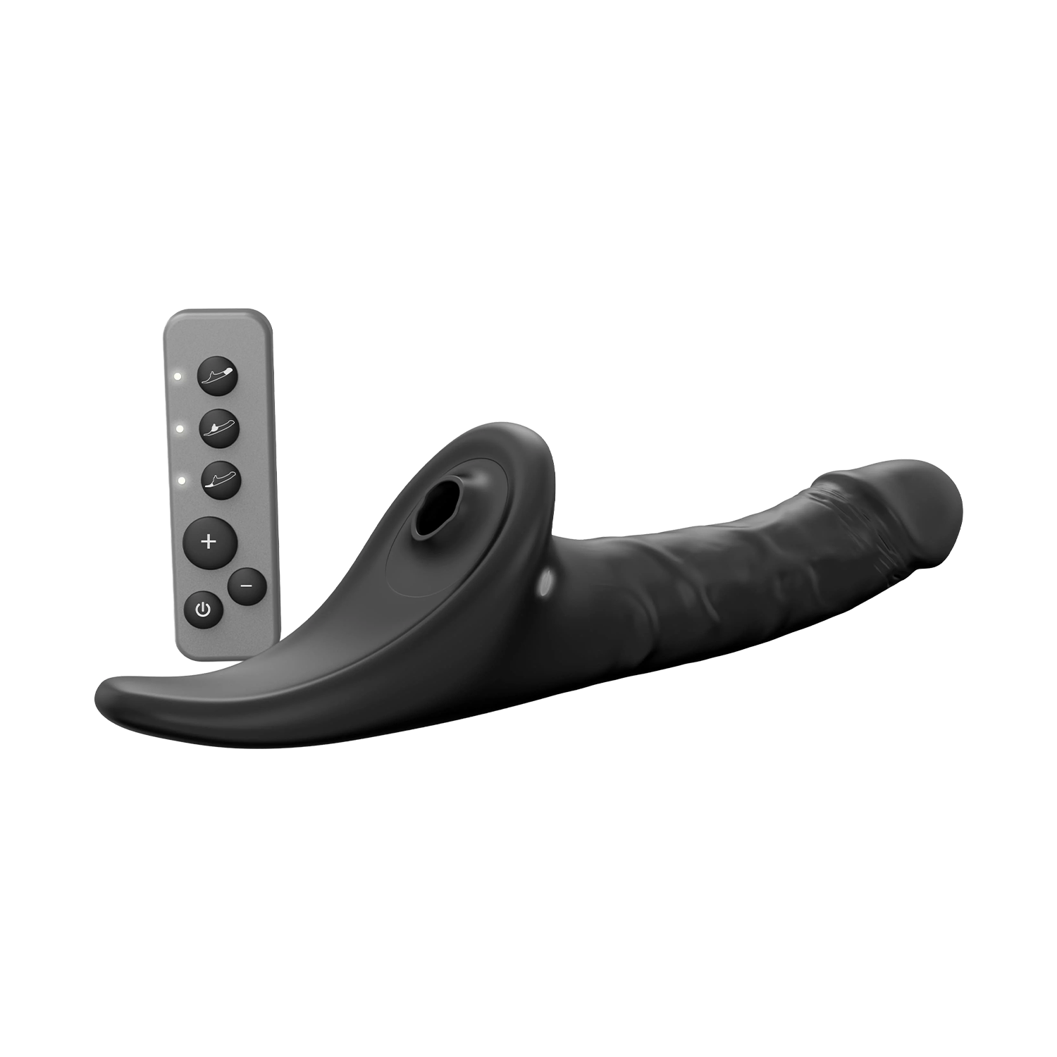 4: Strap-On-Me – Realistischer Multi-Orgasmus-Dildo – Größe L – Schwarz
